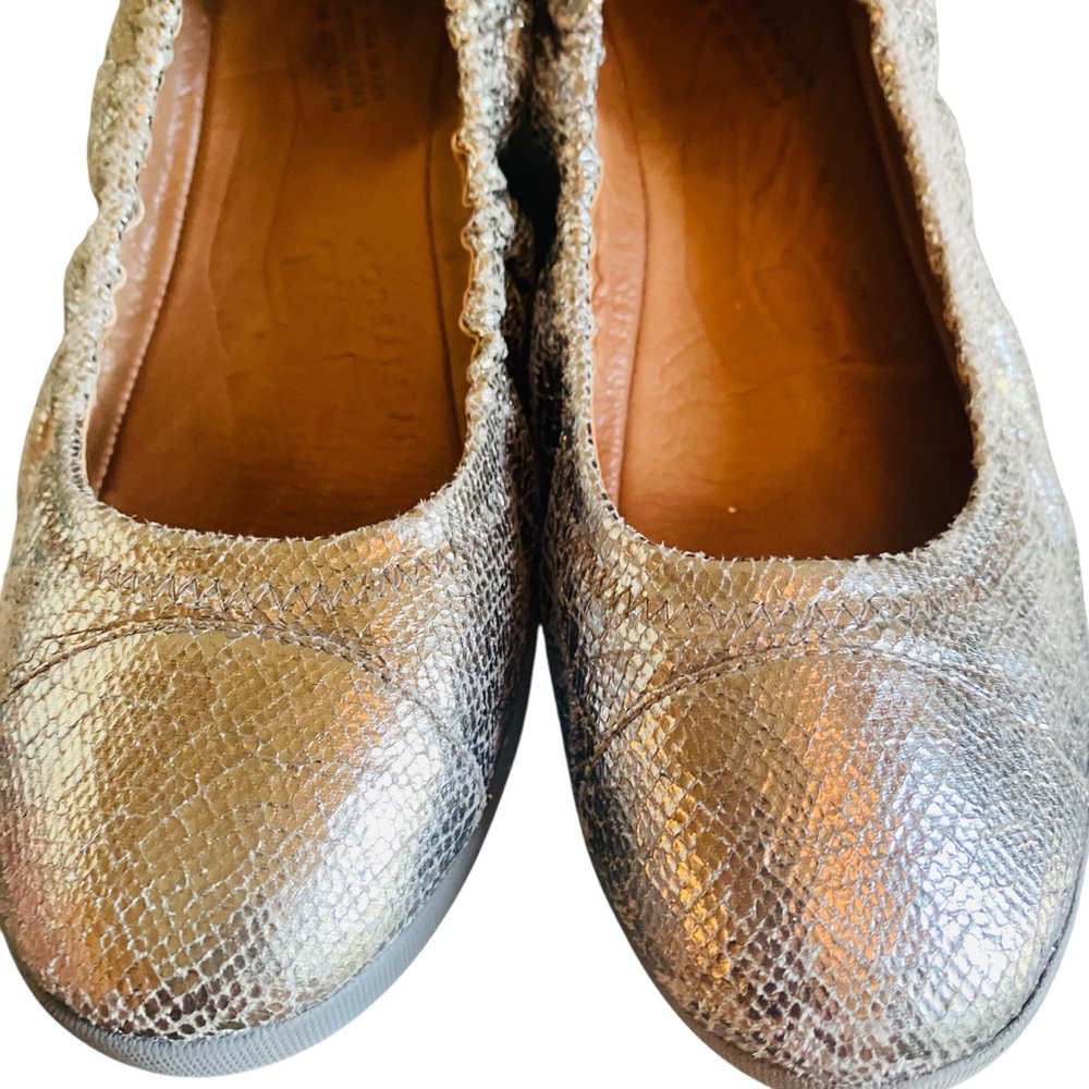 FitFlop | Silver Metallic Superbendy Ballet Flats - Picture 4 of 9